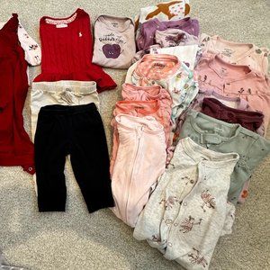 9 month old girls clothes lot